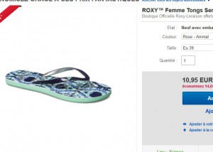 tongs roxy pour femmes