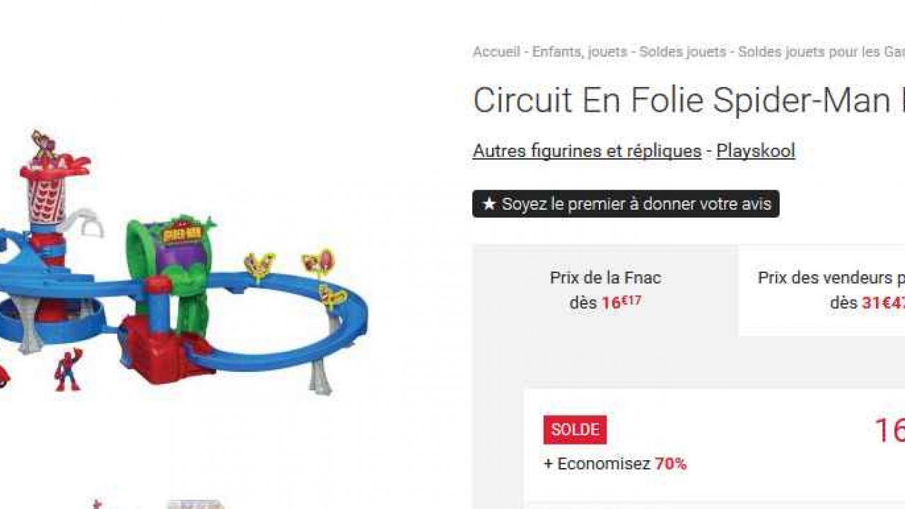 PLAYSKOOL Circuit en Folie Spider-man pas cher 