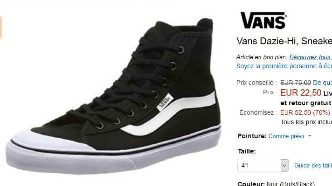 vans bon plan