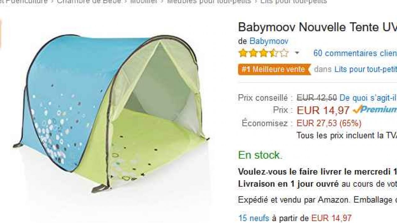 15 La Tente Bebe Anti Uv Babymoov Bons Plans Bonnes Affaires