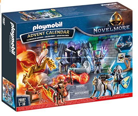 16.90€ Calendrier de l'Avent Duel de Chevalier Playmobil-70187 - Bons