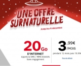 Forfait Mobile  SFR RED ILLIMITE 20go à 3.99 euros ..  jusqu’au 9 décembre